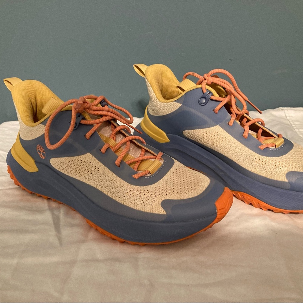 Timberland Blue and Orange Athletic Shoes with Durable Design